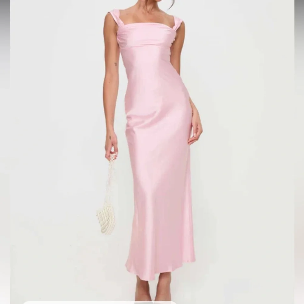 NWT PRINCESS POLLY AZURA PINK MAXI DRESS SIZE 6 - Picture 1 of 11